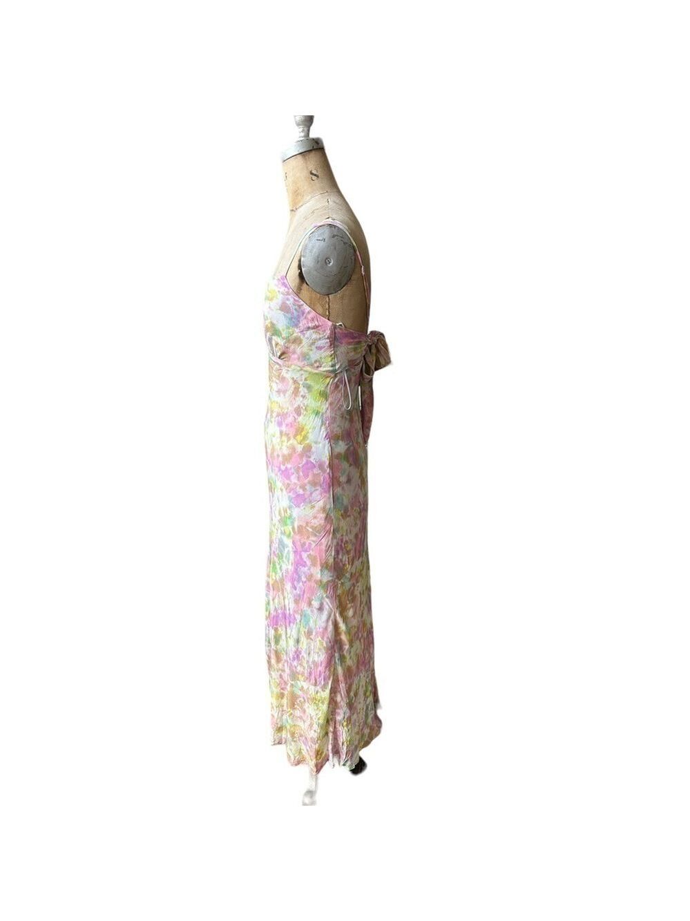 Astr the label charisma tie dye midi dress pink yellow size M - Picture 6 of 11